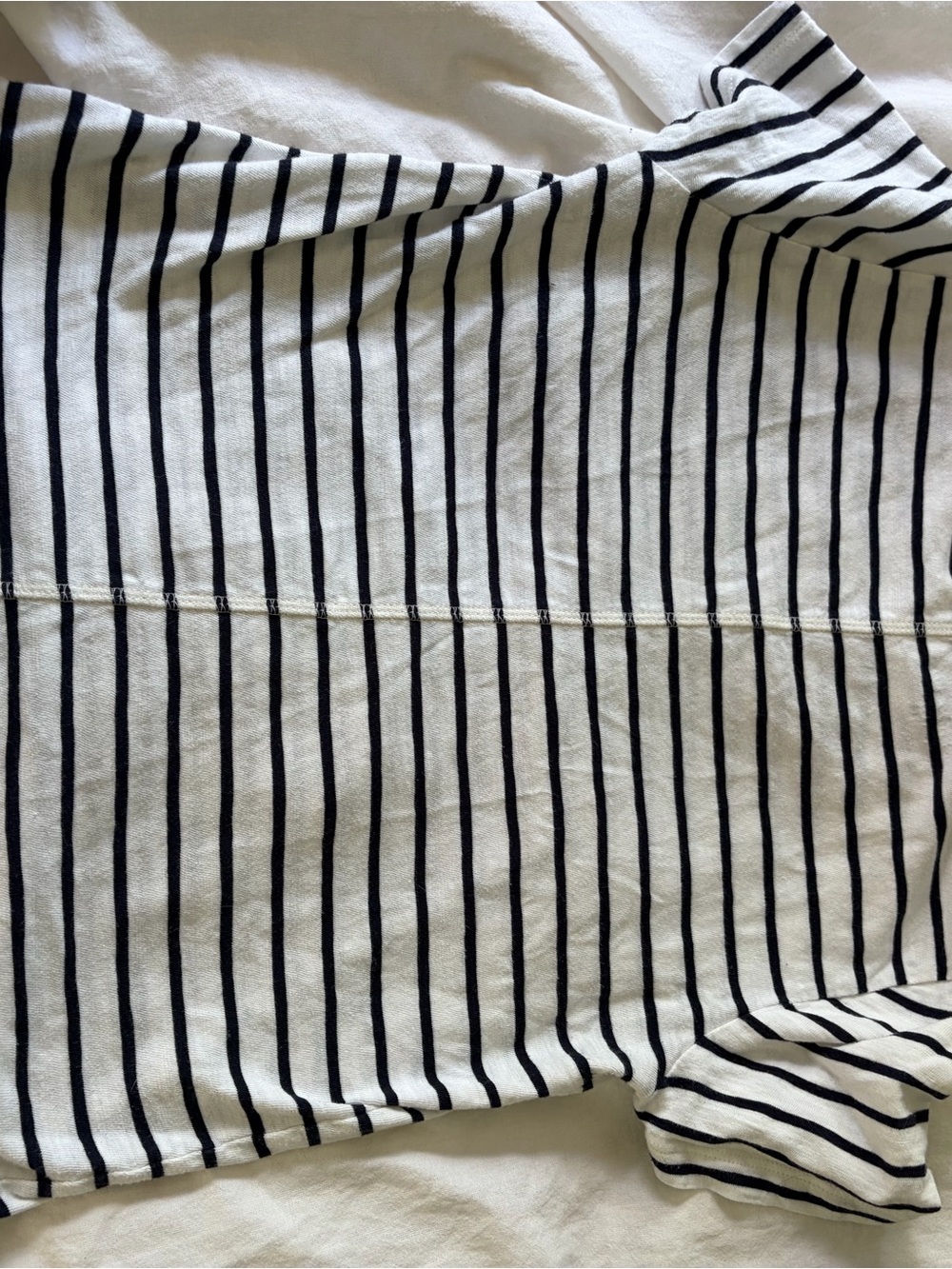 Striped Navy and White Tee